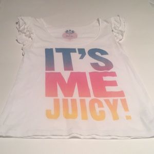 Juicy Couture White Ruffled Sleeve Ter